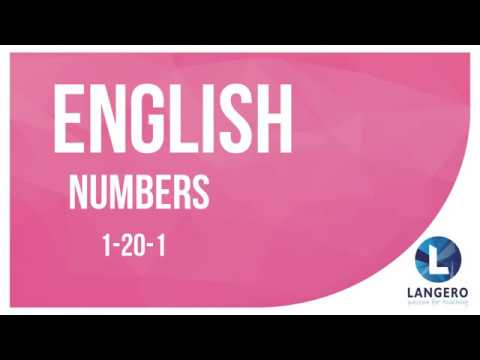 Nauka liczb po angielsku dla dzieci 1-20