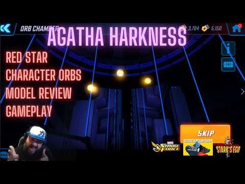 Agatha Harkness - Red Star - Unlock - Review - Gameplay - Marvel Strike Force - MSF