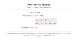 How to pronounce Willert