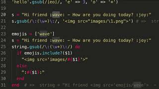 Ruby gsub function