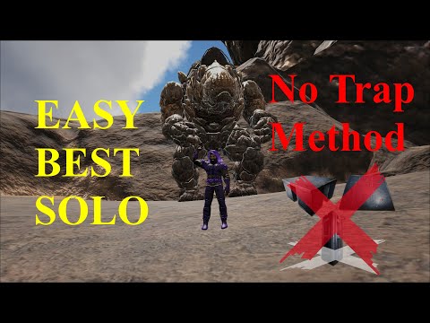 FINAL EASY and BEST SOLO Rock Elemental/Golem taming (NO TRAP) | Ark Survival Evolved Tutorial