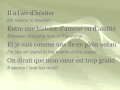 Céline Dion - "D'amour ou d'amitié" (ENGLISH TRANSLATION)