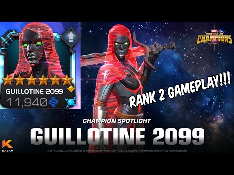 Guillotine 2099 Rank 2 Gameplay! 3 LOL Boss Solo’s?! - Marvel Contest Of Champions