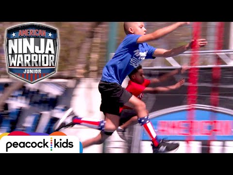 Intense Neck and Neck Race in the Quarterfinals | AMERICAN NINJA WARRIOR JUNIOR