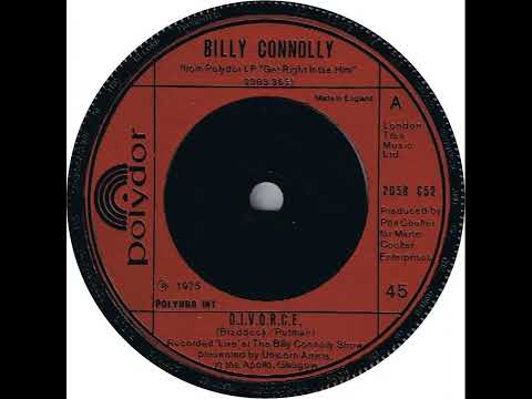 UK "Official" no. 1 (116) Billy Connolly - D.I.V.O.R.C.E.