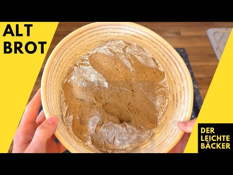 Altes Brot, wenig Hefe und eine Nacht schlafen ergeben dieses fantastische Altbrot