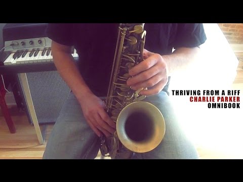 Thriving From A Riff - Charlie Parker - Omnibook cover by Scott Paddock