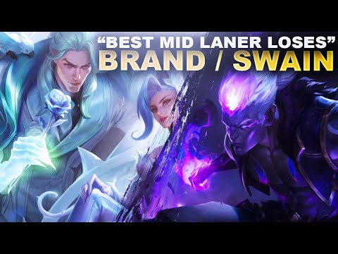 "THE BEST MID LANER LOSES?" LOL! BRAND & SWAIN ULTIMATE SPELLBOOK! | League of Legends