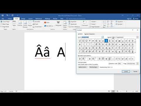 How to type letter A with circumflex accent mark in Word Type Characters With Circumflex Accent