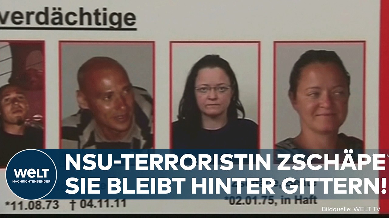 NSU-TERROR: Beate Zschäpe muss mindestens 24 Jahre in Haft bleiben! Entlassung erst ab 2035 möglich