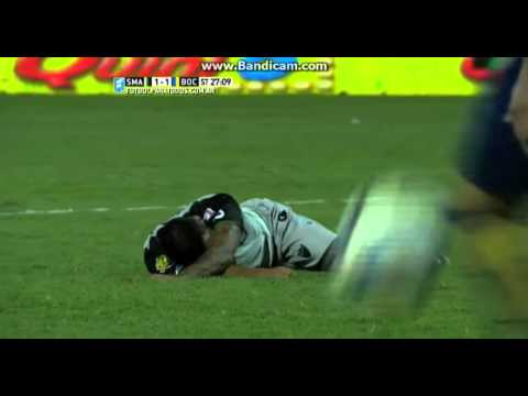 tremenda patada de orion a bueno , fractura de tibia y peroné