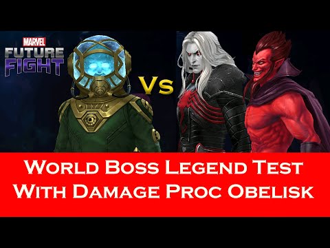 Mysterio New Uniform Test In World Boss Legend - Marvel Future Fight