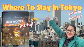 JAPAN 2024: Where To Stay In Tokyo? Hotel Or Hostel?? APA Hotel Room Tour (With Mt Fuji View!)