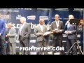 ANTHONY JOSHUA VS KEVIN JOHNSON WEIGH IN AND FACE OFF