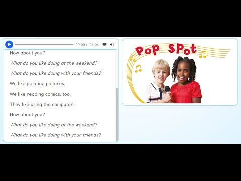 Unit 5 - PB pg. 41- Song: "What do you like doing?"