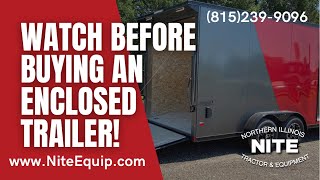 Watch THIS before buying an Enclosed Trailer