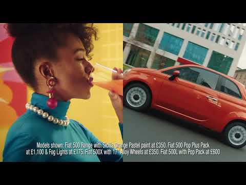 Fiat 500 Cult Orange Half Americana