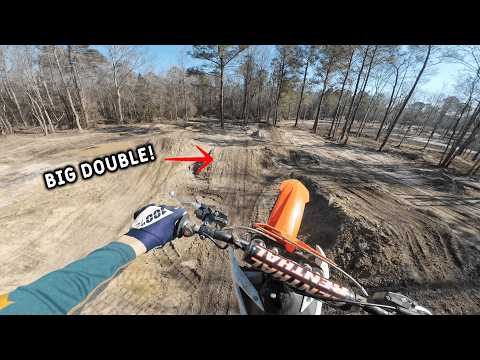 Breaking in a BRAND NEW Arenacross Track! - KTM 85 Laps