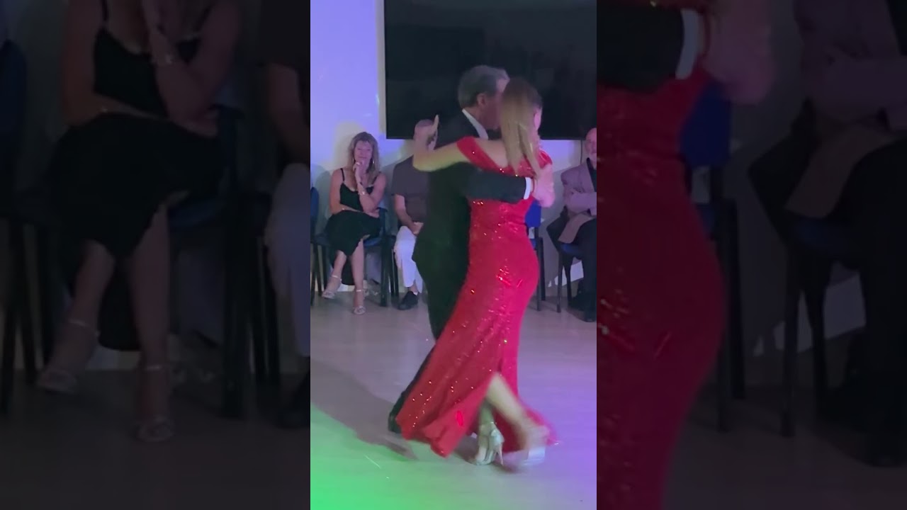 Gustavo Rosas Milonga impro con Carina D’Alvia.Cannes.Oct 2025.