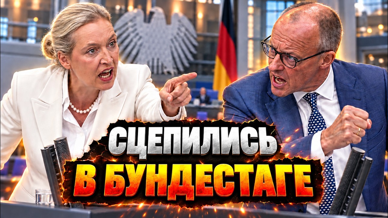 Мерц ОРАЛ НА ВЕСЬ БУДЕСТАГ! Канцлер сорвался после победы Вайдель. Началась ?