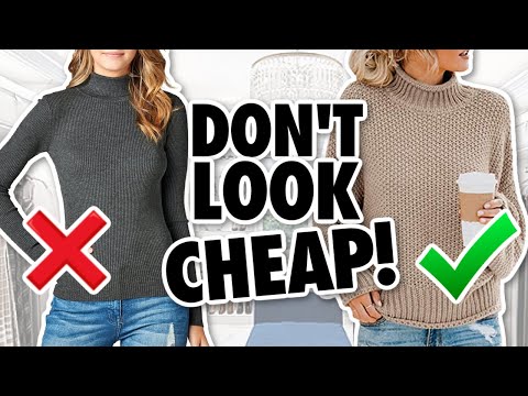 9 Reasons Your Clothes Look CHEAP! *stop wearing this*