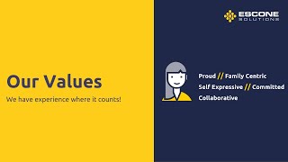 Our Values at Escone Solutions