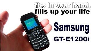 Samsung GT-E1200i Indigo Blue Keystone 2 Fits in your hand, fills up your life. Распаковка | UNBX