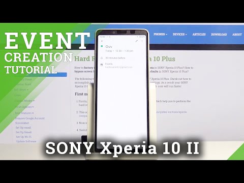 How to Add Event to Calendar in SONY Xperia 10 II – Set Calendar Notification