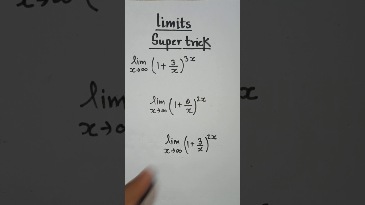 LIMITS SUPER TRICK/JEE/NDA/NA/CETs/AIRFORCE/RAILWAY MATH SHORTCUTS/ TRICKS