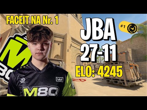 JBa (27-11) #1 NA FACEIT POV & NEW M80 Player (Mirage) #cs2