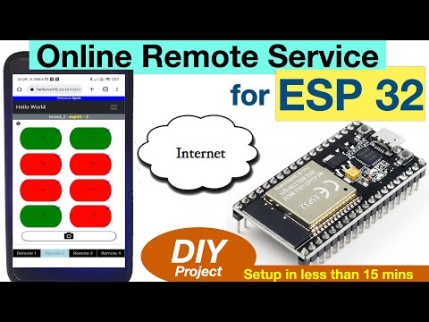 Online Web Remote for ESP32 microcontrollers | DIY IOT Project