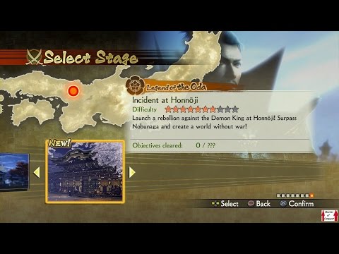 Samurai Warriors 4 Campaign Walkthrough (PS4) Legend of the Oda Part 8 - Incident at Honnoji