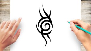 How to Draw Simple Tattoo on Paper