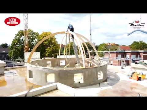 Mevlana camısı kubbe montajı_Bağış kampanyası