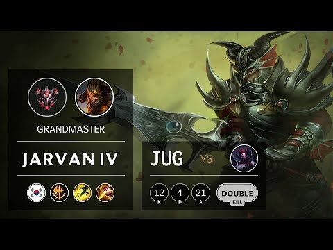 Jarvan IV Jungle vs Elise - KR Grandmaster Patch 9.13