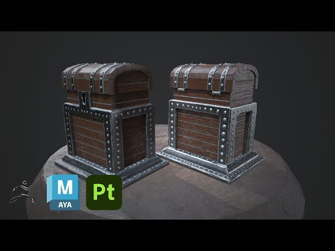 Chest - Autodesk Maya 2024, ZBrush, Marmoset Toolbag 4, Substance 3D Painter / Timelapse