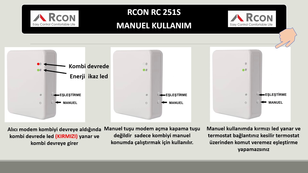 RCON RC251S KURULUM VE KULLANIM