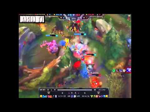 [레죵]5:5한타 존끄래이머VS캡틴잭 Ash VS Sivir AD carry