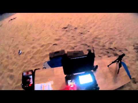 Vuurwerkshow Kijkduin/Den Haag - Beach Challenge - 4-7-2015 - Helm Camera