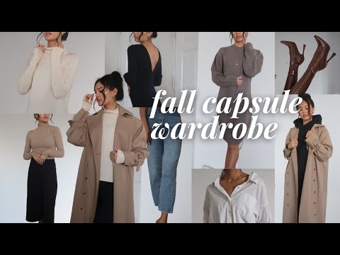 my ENTIRE 18-piece fall capsule wardrobe | minimalist tips for A/W fashion