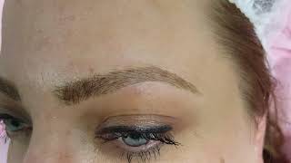 Fluffy Realism Blonde Eyebrows Microblading by El Truchan @ Perfect Definition London
