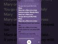 Mary On A Cross Sped Up FW