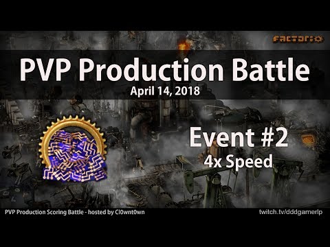 Factorio PVP Production Blue Circuit Event #2 - 4x speed