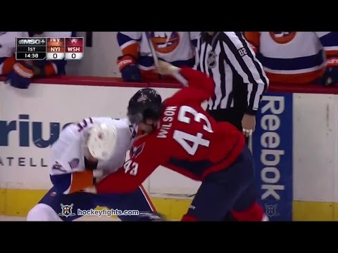 Anders Lee vs Tom Wilson
