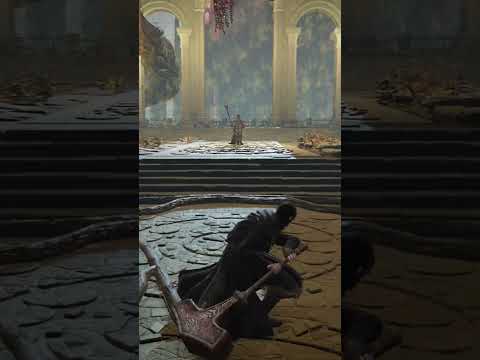 Gideon Getting Destroyed With A FLYING Great Hammer 😂 - Elden Ring #eldenring #shorts
