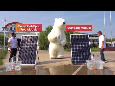 AE Smart Hot-Spot Free module VS standard photovoltaic module