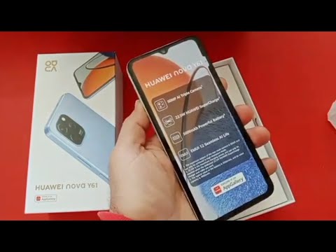 Huawei Nova Y61 unboxing, Fingerprint, sim card,test camera, reconnaissance faciale,price, review