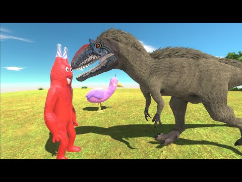Banban and Opila Bird Vs Carnivore Dinosaurs Yutyrannus - Animal Revolt Battle Simulator