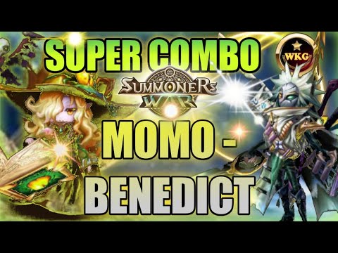 SUPER COMBO MOMO BENEDICT DESTROYED ALL ENEMY - Summoners war