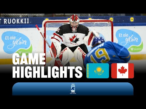 Хоккей Highlights: Kazakhstan vs Canada | 2024 #U18MensWorlds